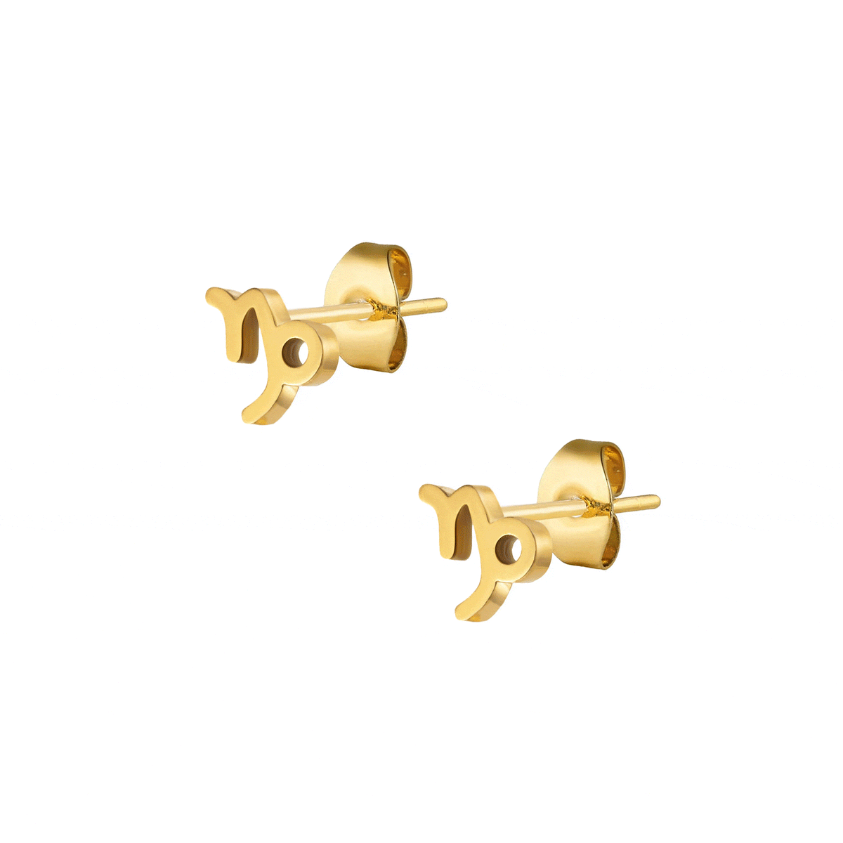 Urbanti Stainless Steel Fate Zodiac Stud Earrings