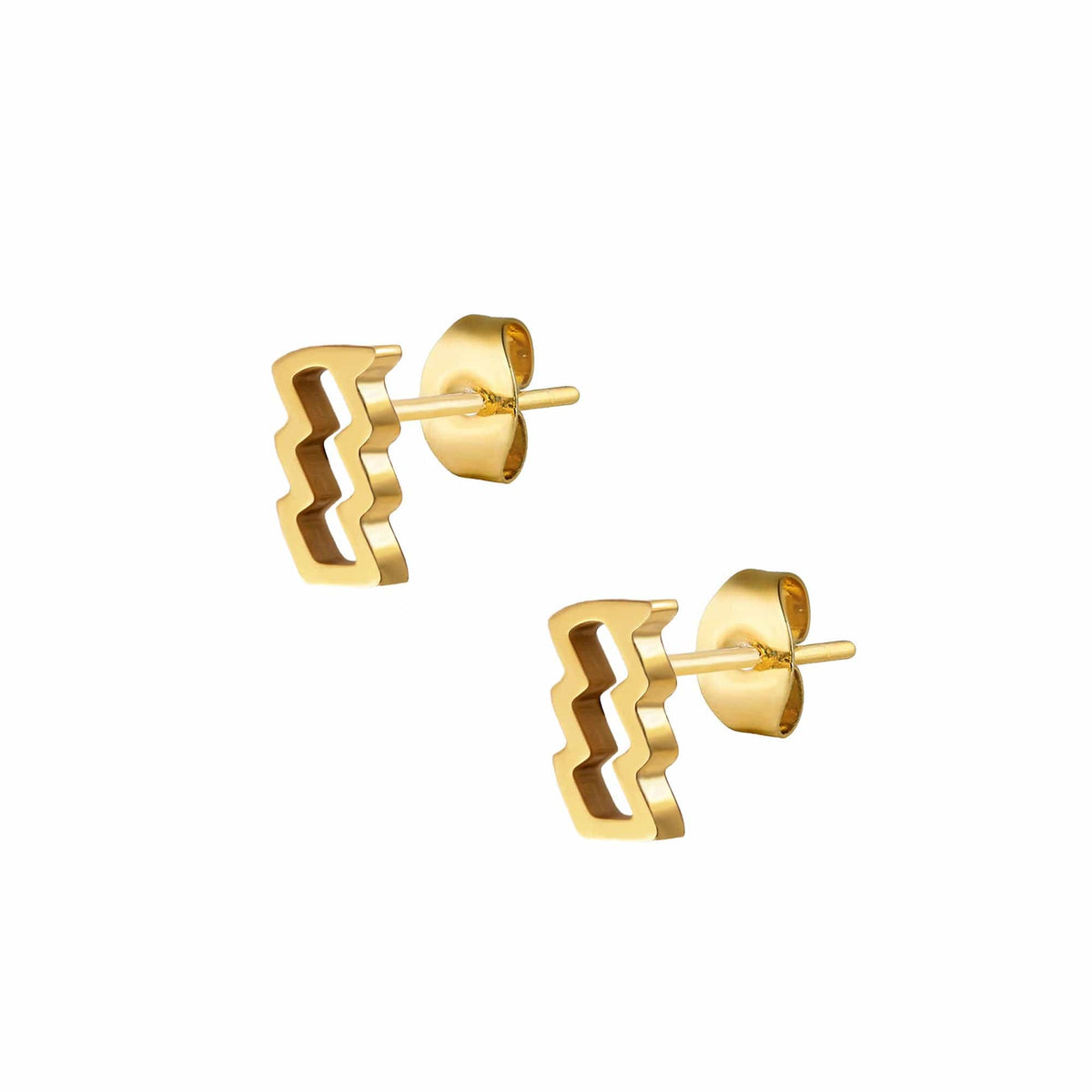 Urbanti Stainless Steel Fate Zodiac Stud Earrings