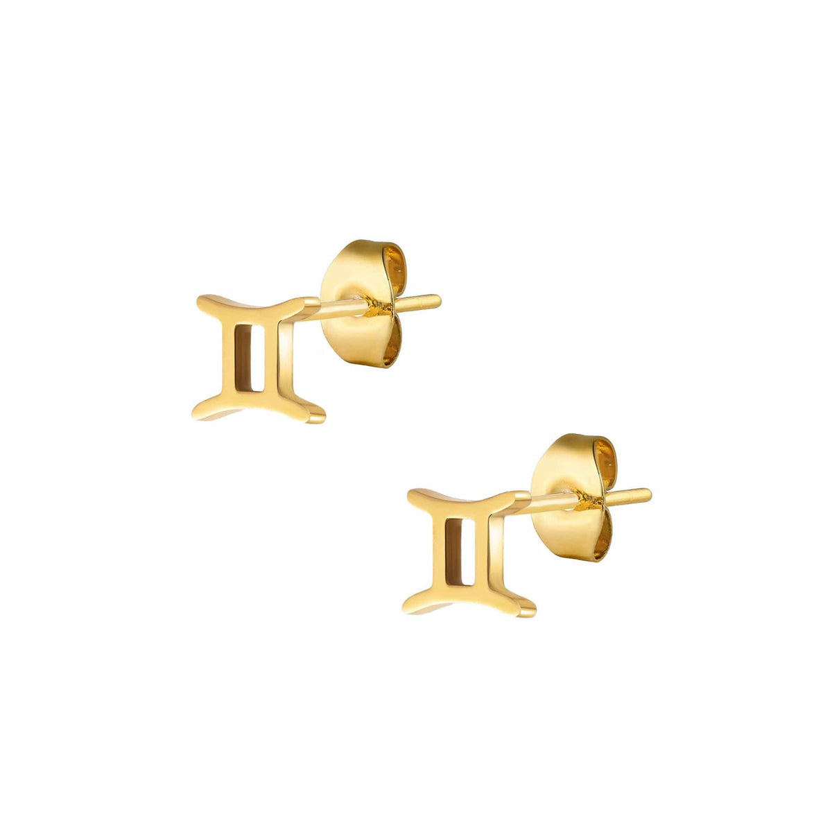 Urbanti Stainless Steel Fate Zodiac Stud Earrings Gold / Gemini