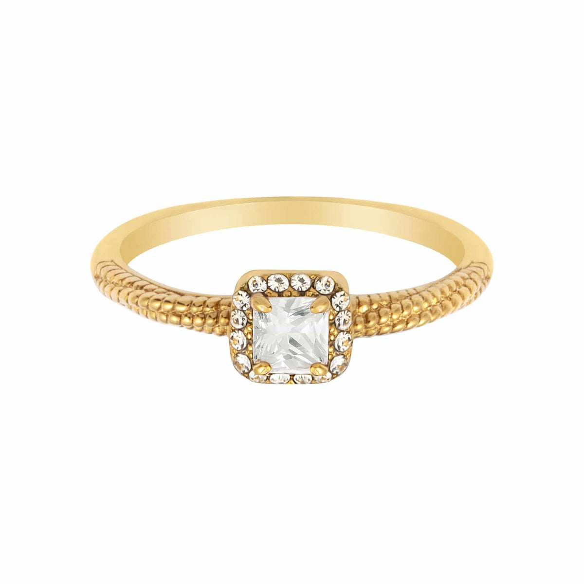 Urbanti Stainless Steel Fortune Ring Gold / US 5 / UK J / EUR 49 (x small)