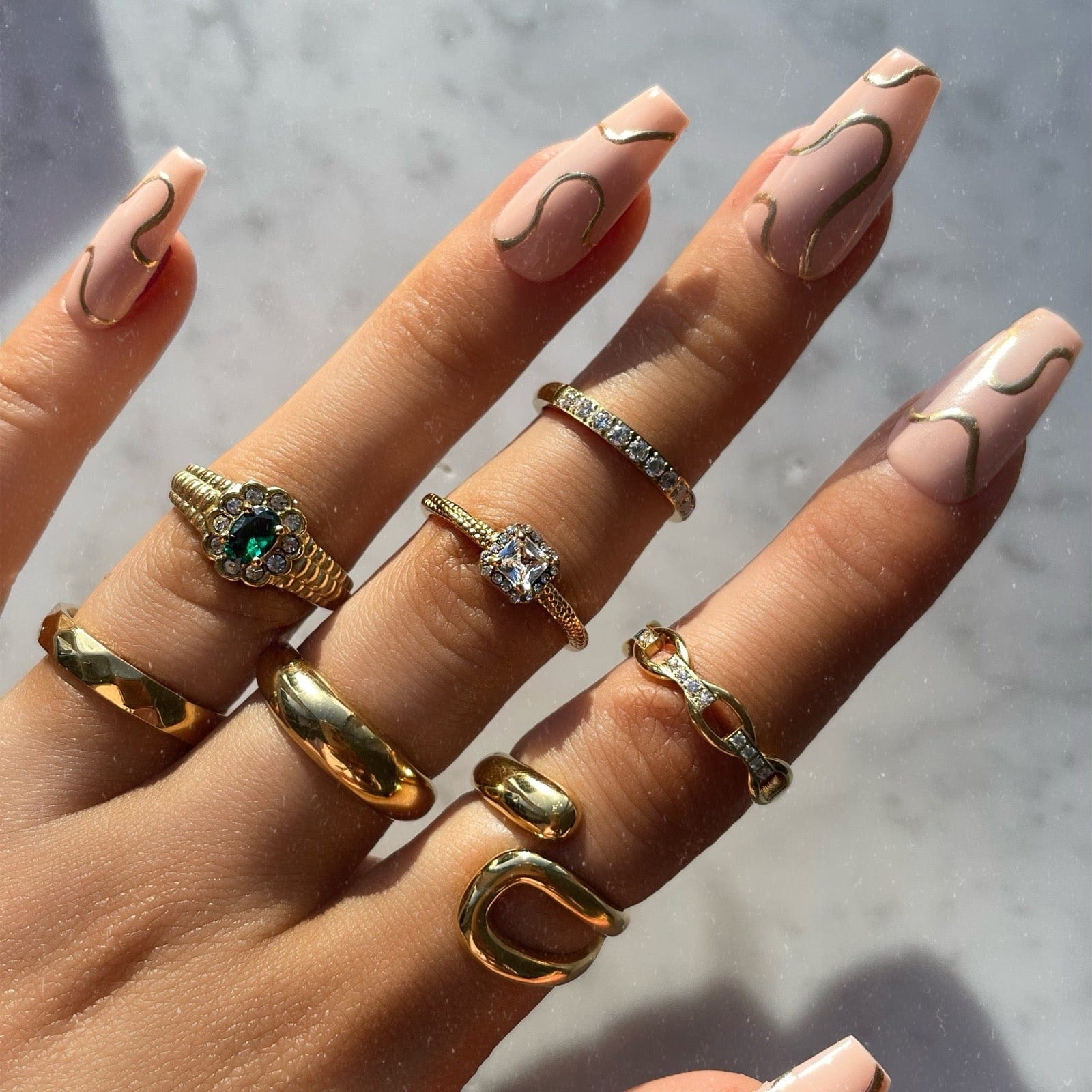 Urbanti Stainless Steel Fortune Ring