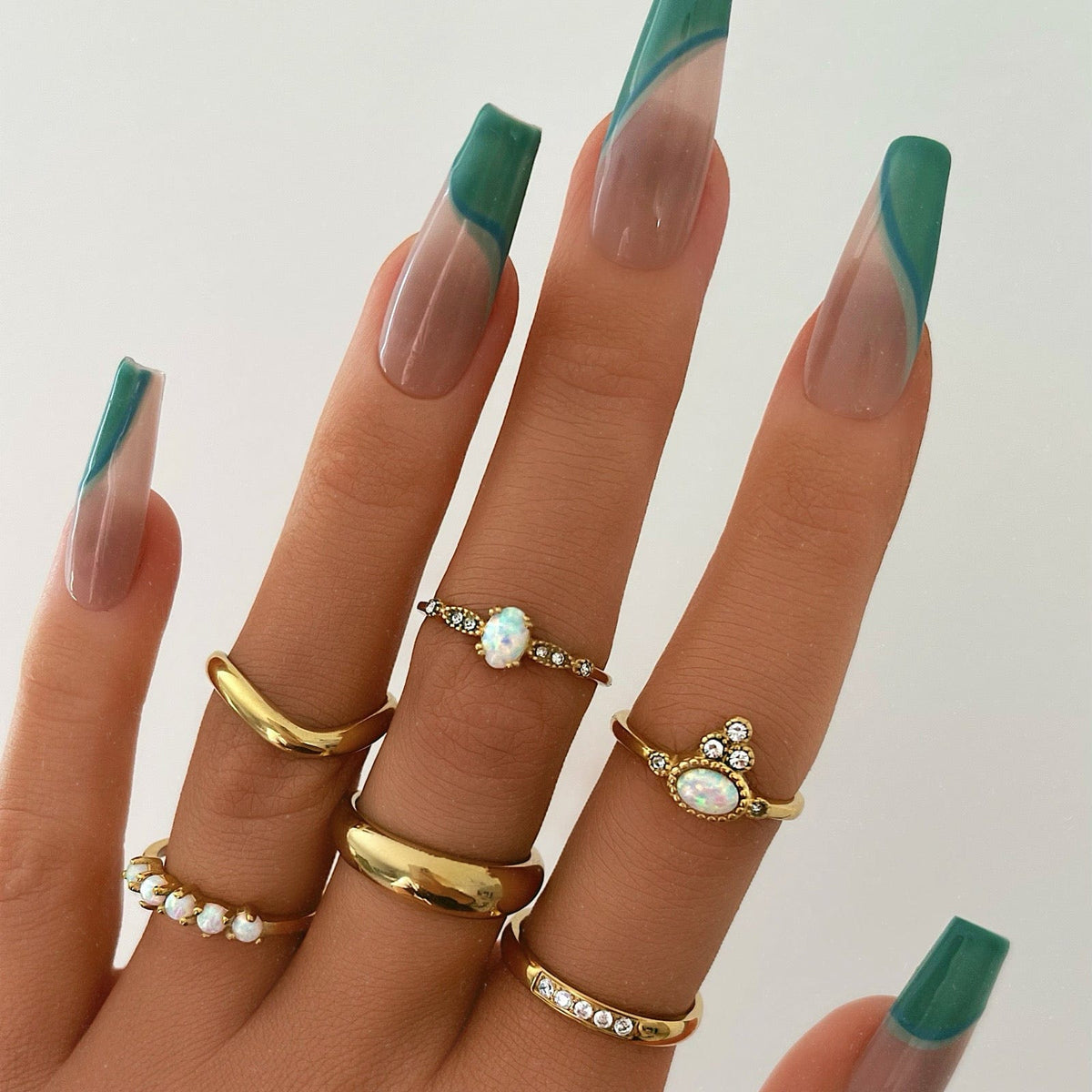 Urbanti Stainless Steel Free Spirit Opal Ring