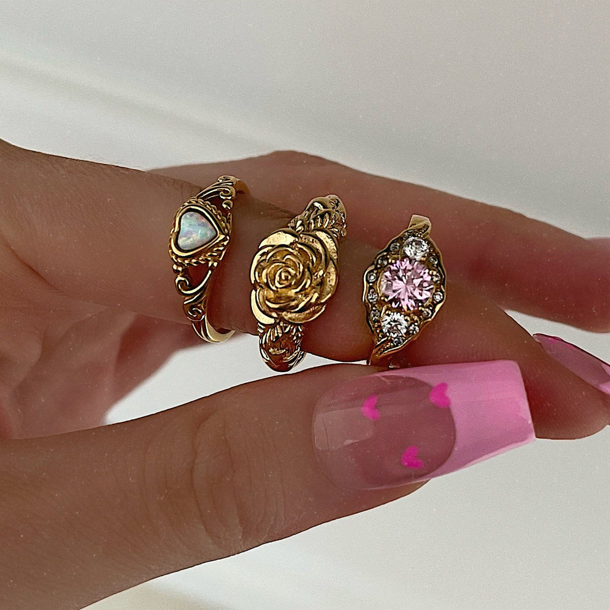 Urbanti Stainless Steel Funk Opal Ring