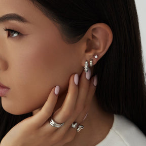 Urbanti Stainless Steel Gabrielle Stud Earrings