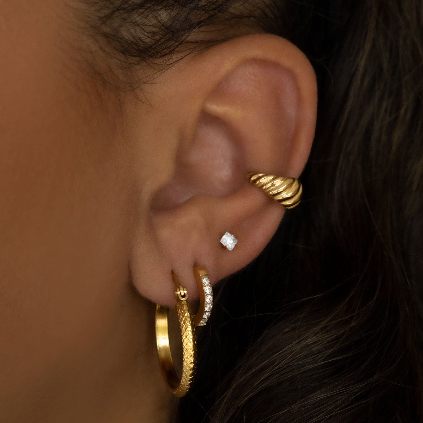 Urbanti Stainless Steel Gabrielle Stud Earrings