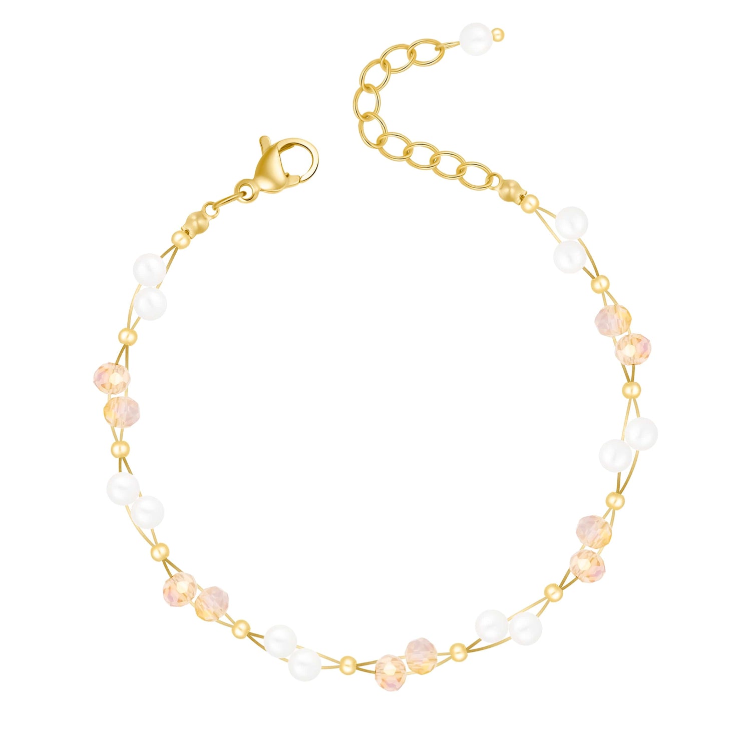 Urbanti Stainless Steel Gardenia Pearl Bracelet