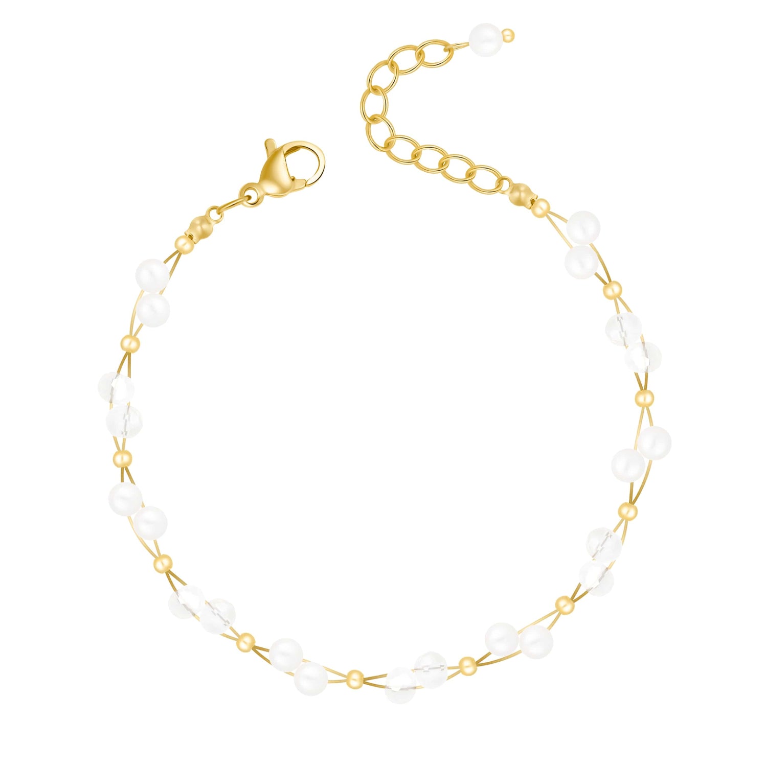 Urbanti Stainless Steel Gardenia Pearl Bracelet