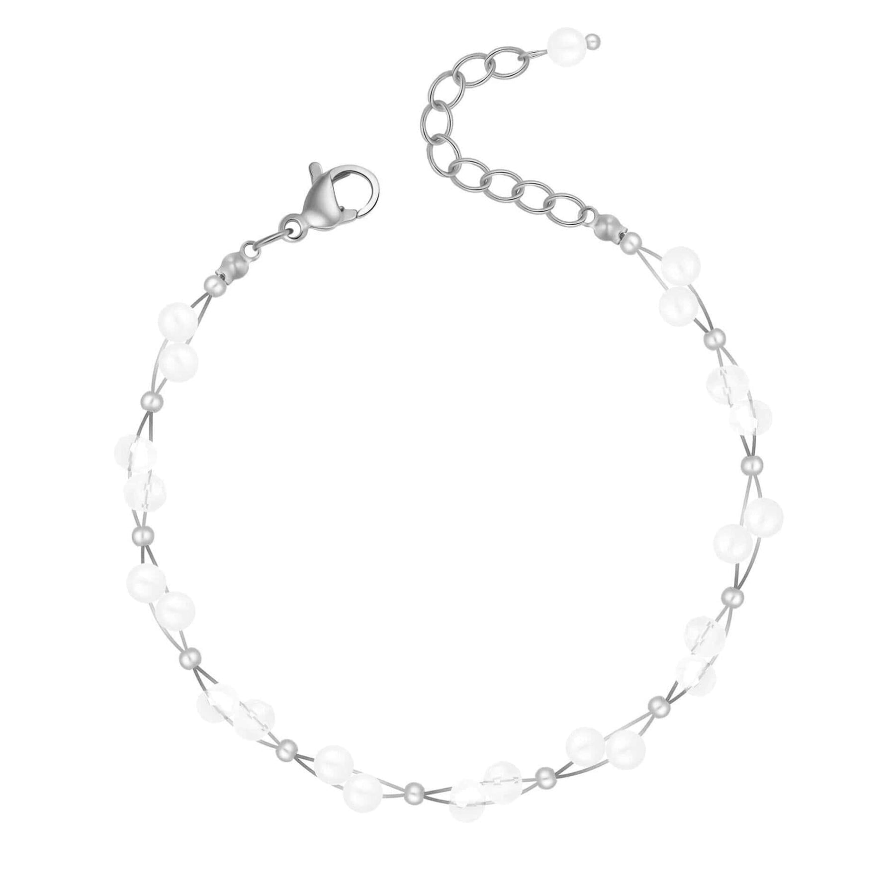 Urbanti Stainless Steel Gardenia Pearl Bracelet