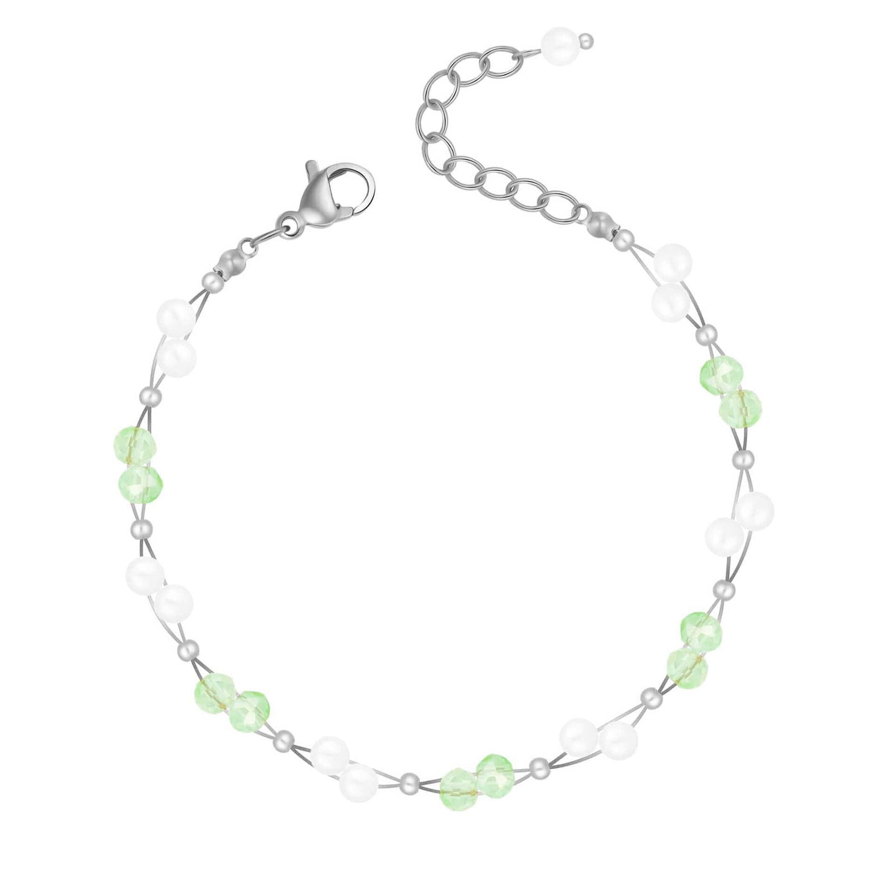 Urbanti Stainless Steel Gardenia Pearl Bracelet