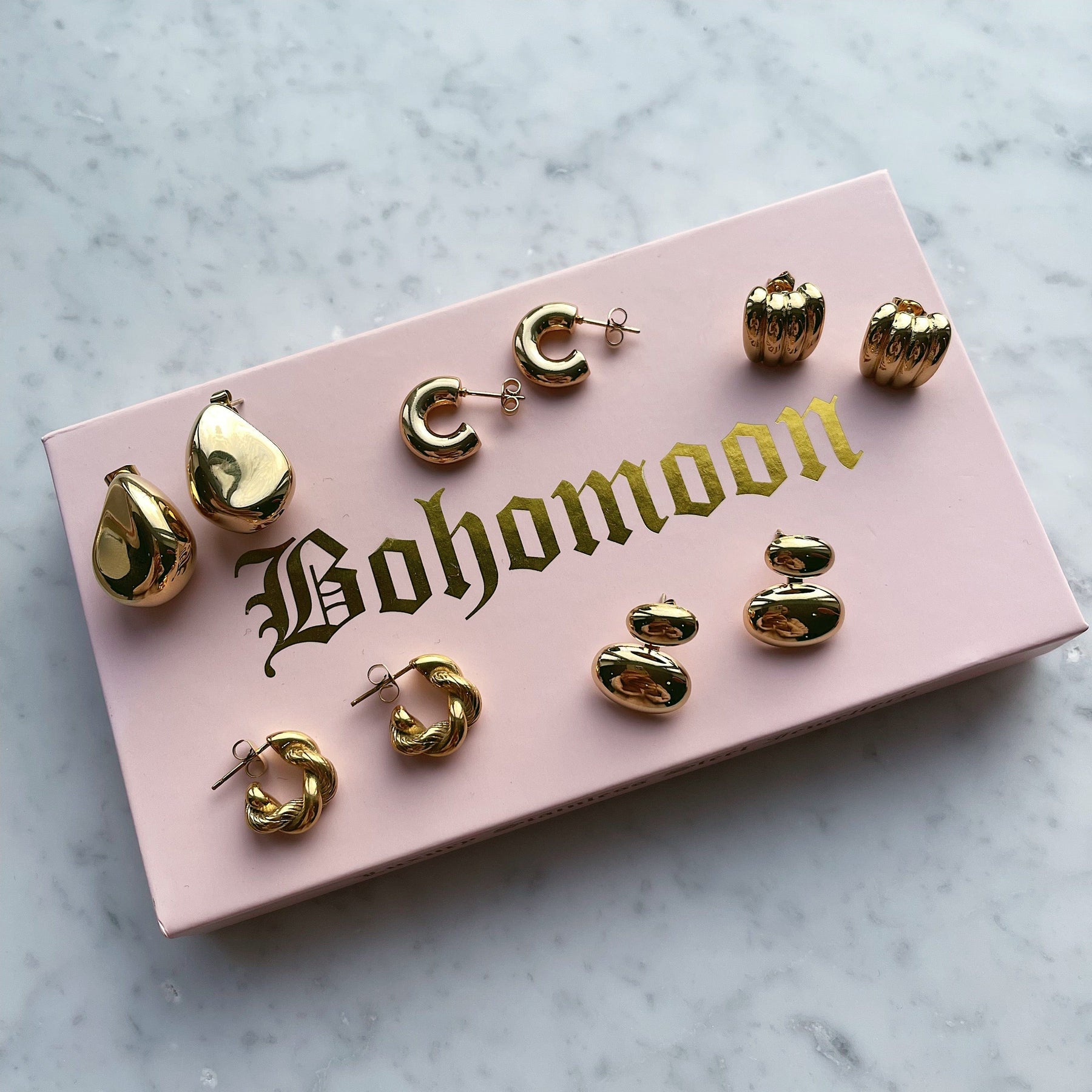 Urbanti Stainless Steel Glory Stud Earrings