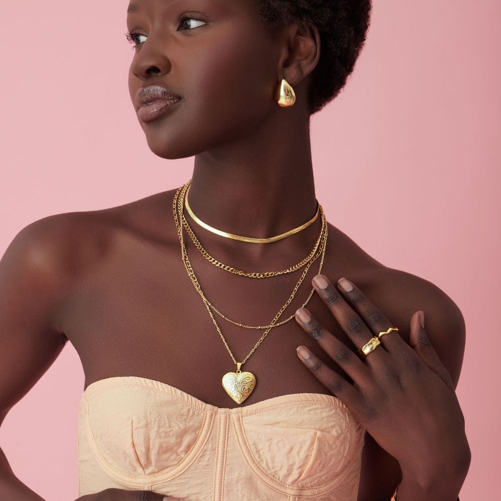 Urbanti Stainless Steel Glory Stud Earrings