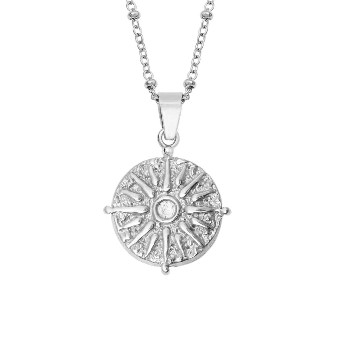 Urbanti Stainless Steel Goddess Necklace Silver