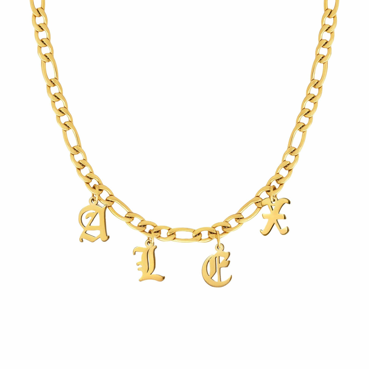 Urbanti Stainless Steel Custom Name Choker Gold