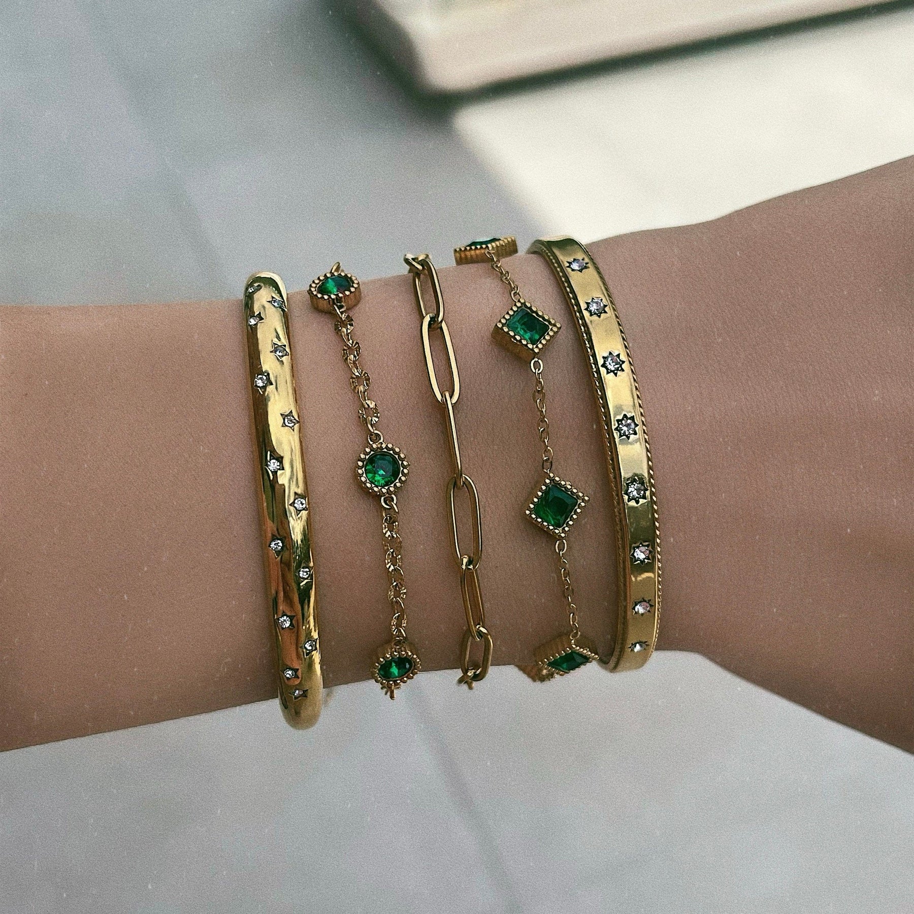 Urbanti Stainless Steel Gravity Cuff Bracelet