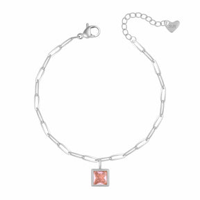 Urbanti Stainless Steel Happy Birthday Birthstone Bracelet