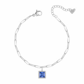 Urbanti Stainless Steel Happy Birthday Birthstone Bracelet