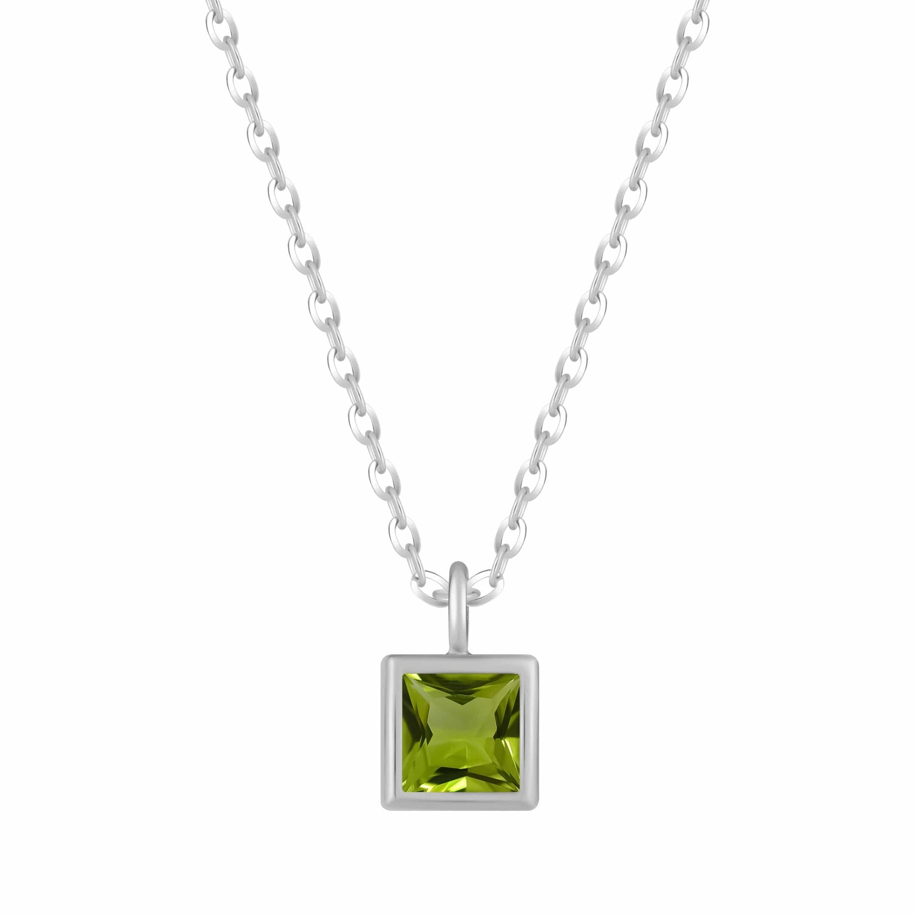 Urbanti Stainless Steel Happy Birthday Birthstone Necklace