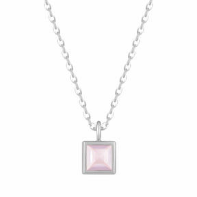 Urbanti Stainless Steel Happy Birthday Birthstone Necklace