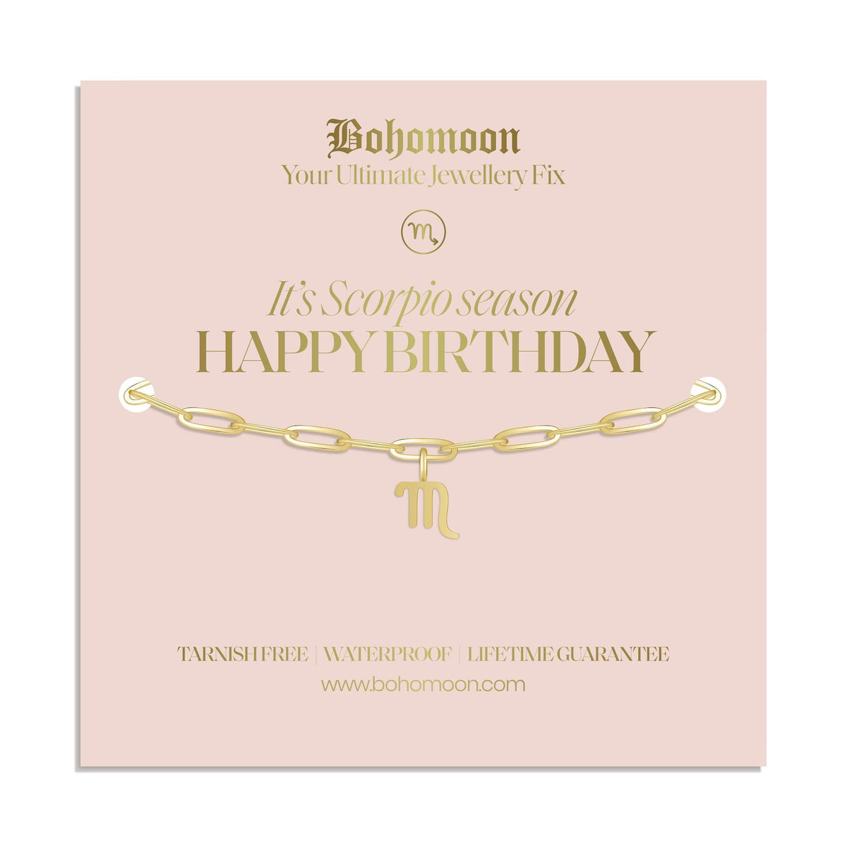 Urbanti Stainless Steel Happy Birthday Zodiac Bracelet