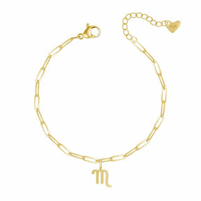 Urbanti Stainless Steel Happy Birthday Zodiac Bracelet