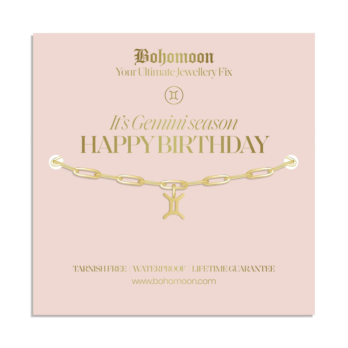 Urbanti Stainless Steel Happy Birthday Zodiac Bracelet