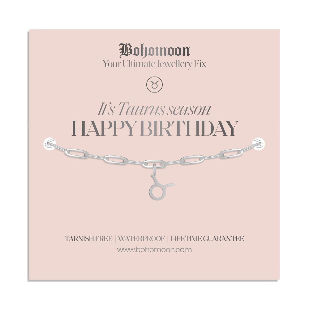 Urbanti Stainless Steel Happy Birthday Zodiac Bracelet