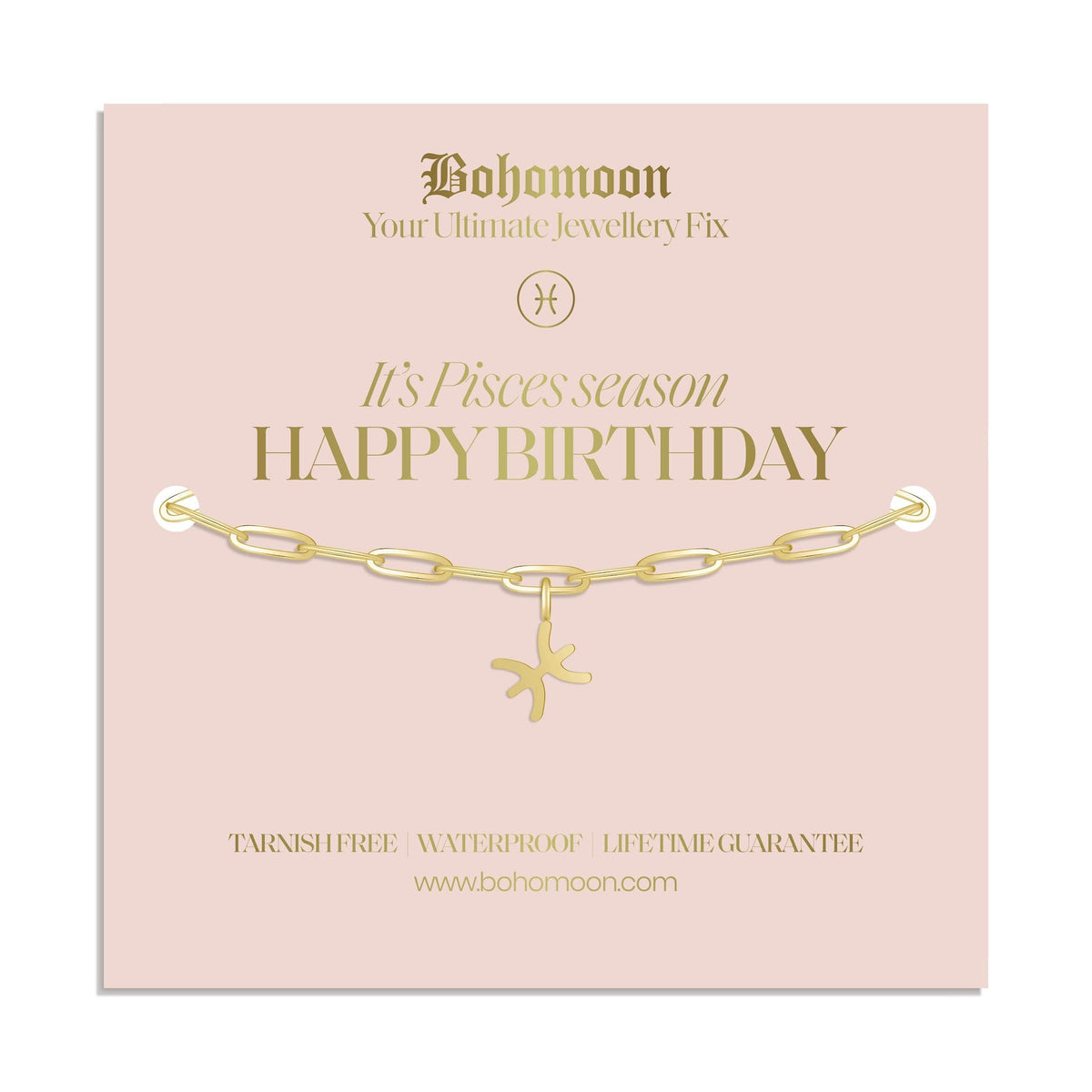 Urbanti Stainless Steel Happy Birthday Zodiac Bracelet