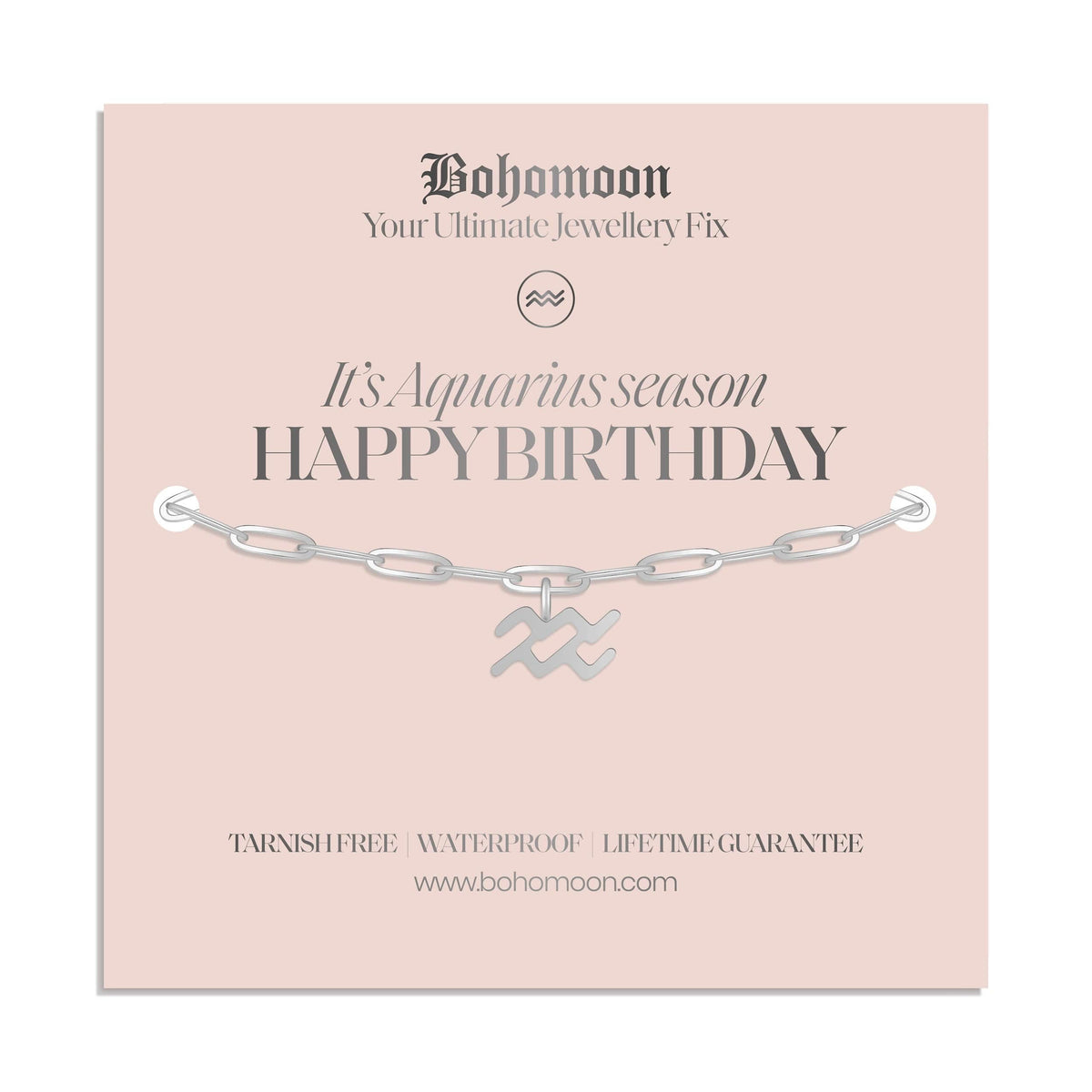 Urbanti Stainless Steel Happy Birthday Zodiac Bracelet