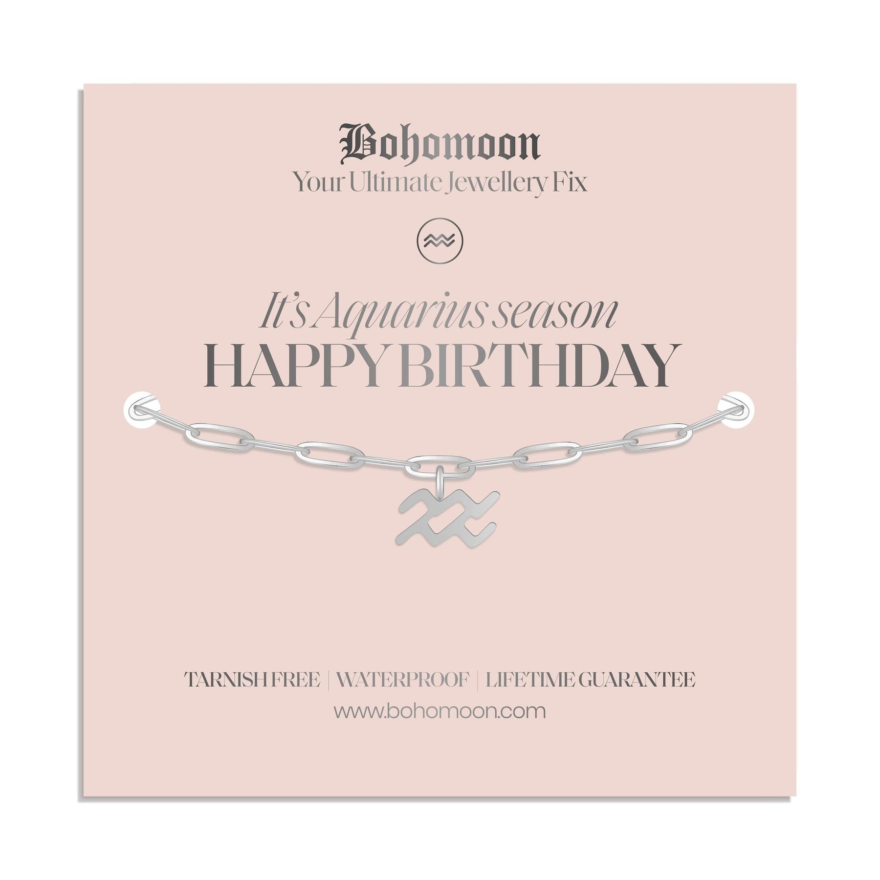 Urbanti Stainless Steel Happy Birthday Zodiac Bracelet