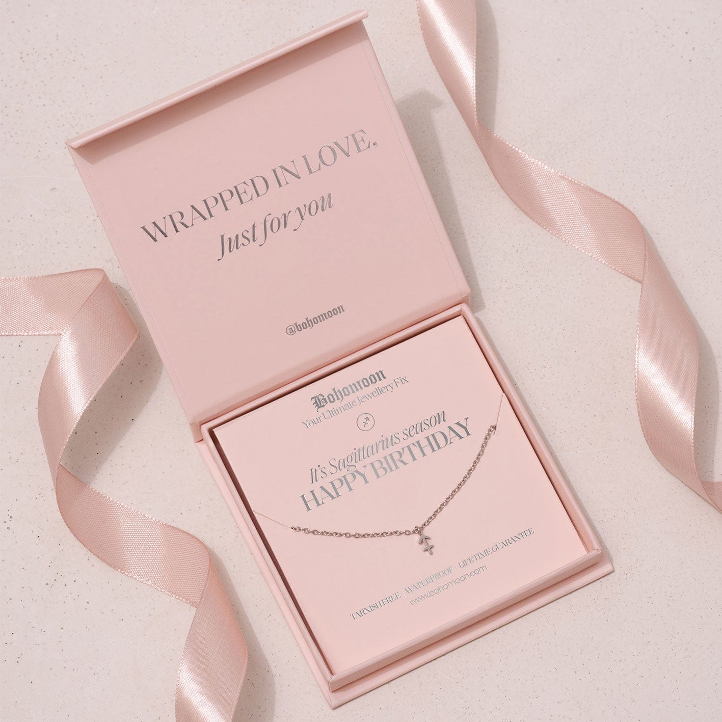 Urbanti Stainless Steel Happy Birthday Zodiac Necklace