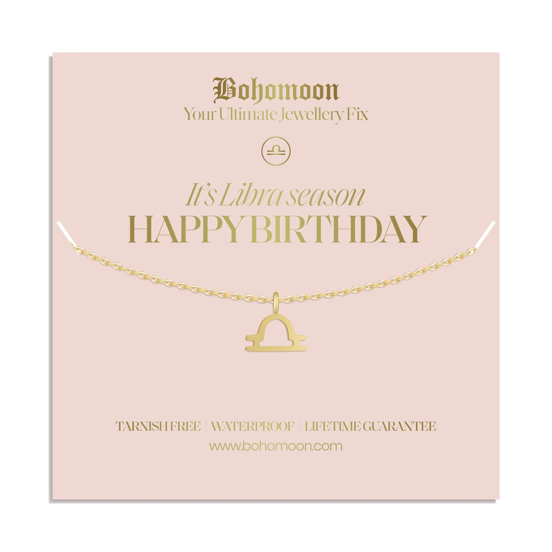 Urbanti Stainless Steel Happy Birthday Zodiac Necklace