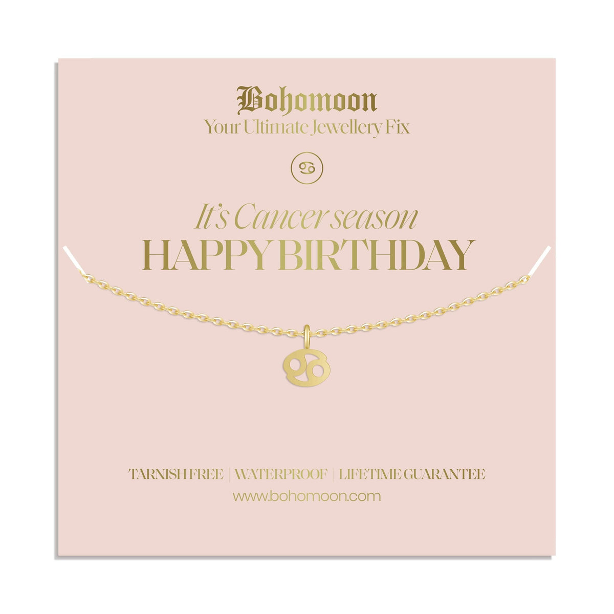 Urbanti Stainless Steel Happy Birthday Zodiac Necklace