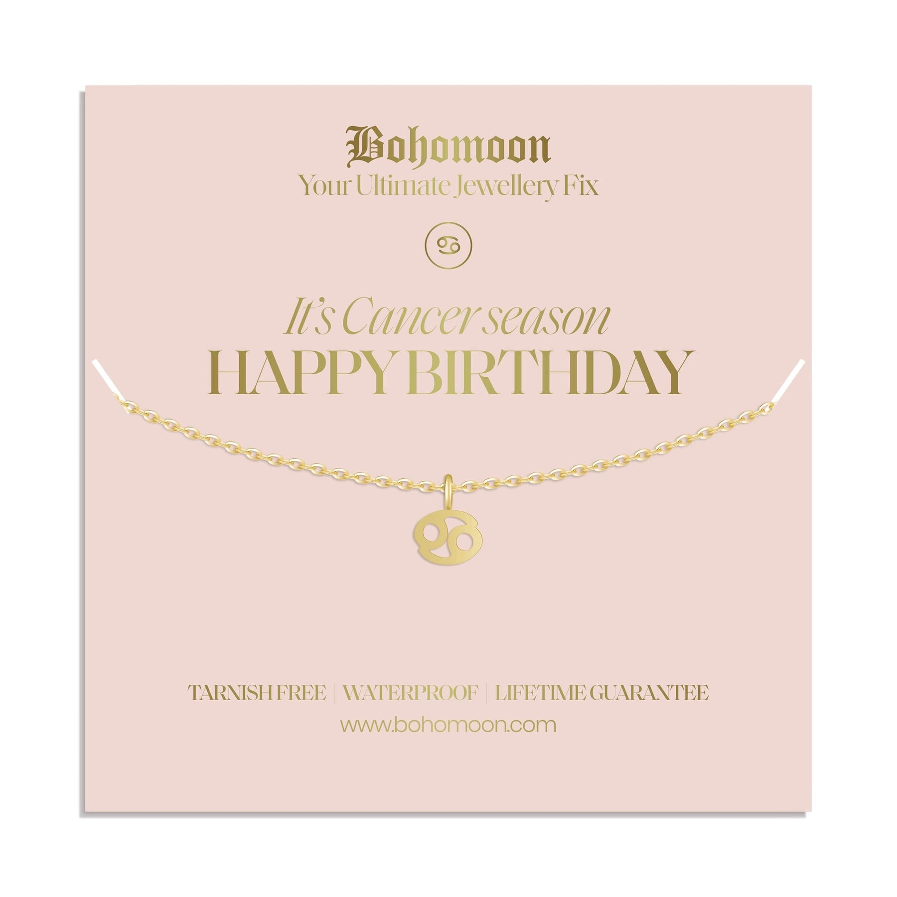 Urbanti Stainless Steel Happy Birthday Zodiac Necklace