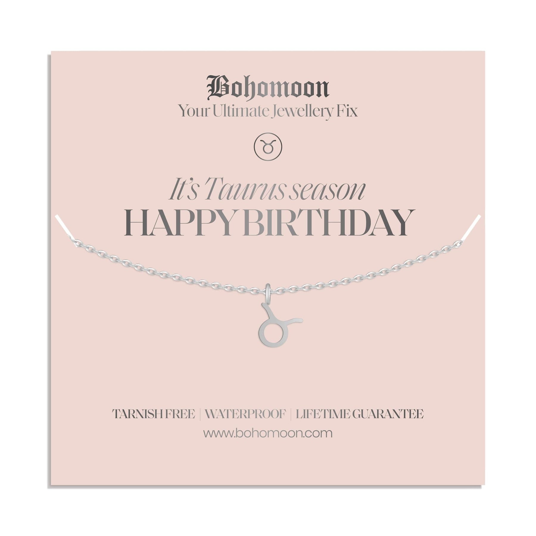 Urbanti Stainless Steel Happy Birthday Zodiac Necklace