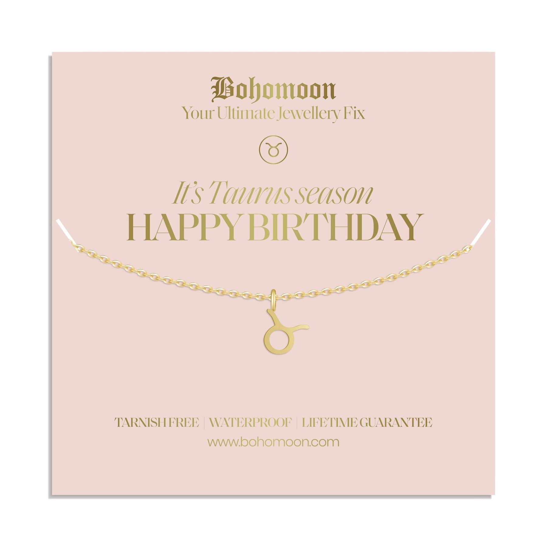 Urbanti Stainless Steel Happy Birthday Zodiac Necklace