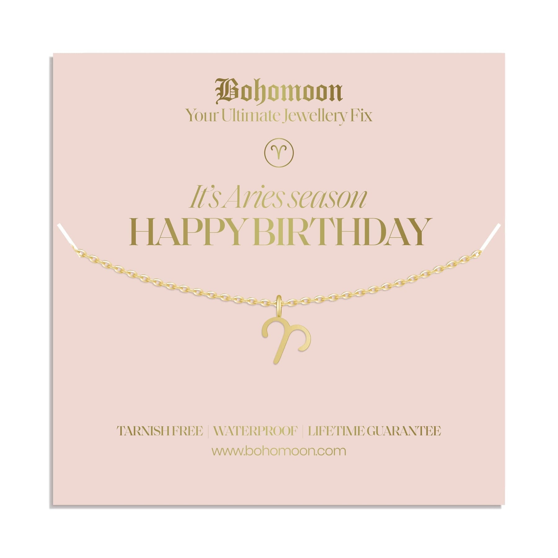 Urbanti Stainless Steel Happy Birthday Zodiac Necklace