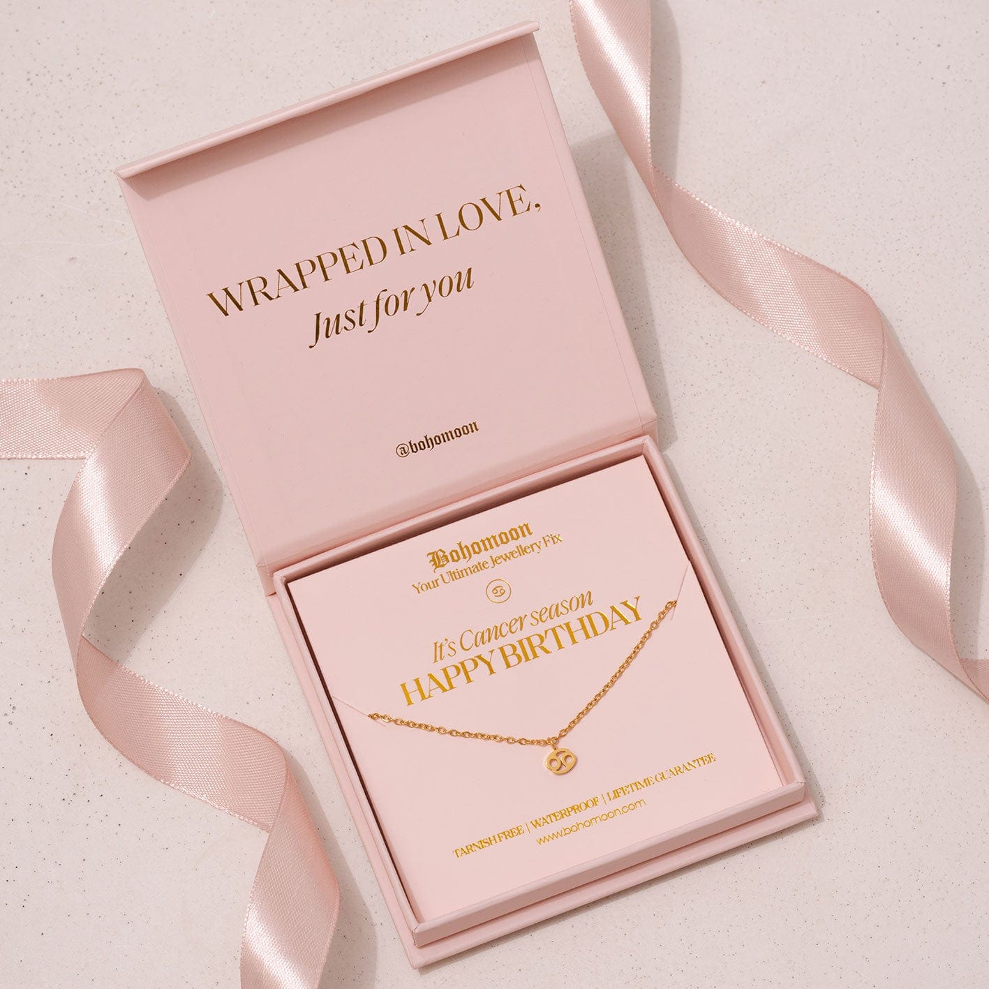 Urbanti Stainless Steel Happy Birthday Zodiac Necklace