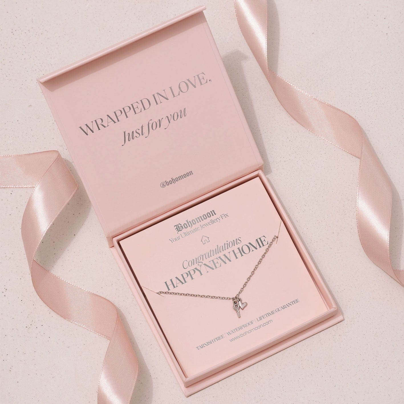 Urbanti Stainless Steel Happy New Home Necklace