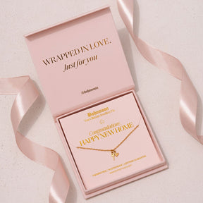 Urbanti Stainless Steel Happy New Home Necklace