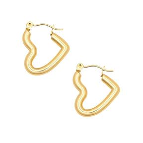 Urbanti Stainless Steel Harmony Hoop Earrings Gold