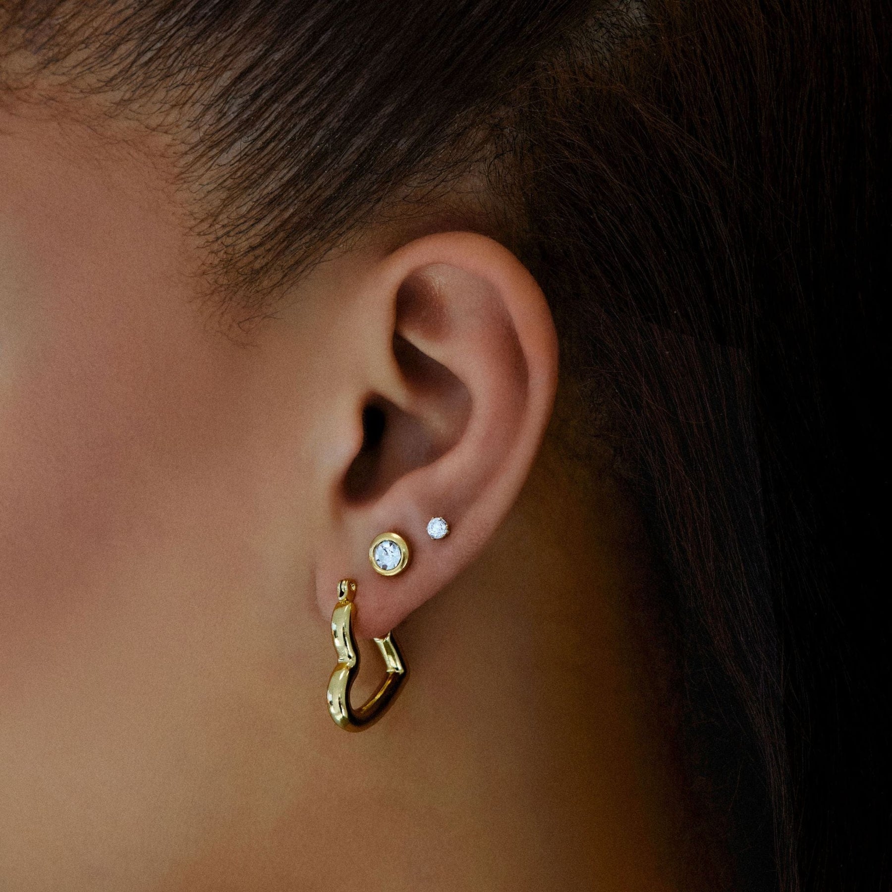 Urbanti Stainless Steel Harmony Hoop Earrings