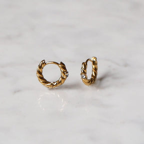 Urbanti Stainless Steel Haven Hoop Earrings