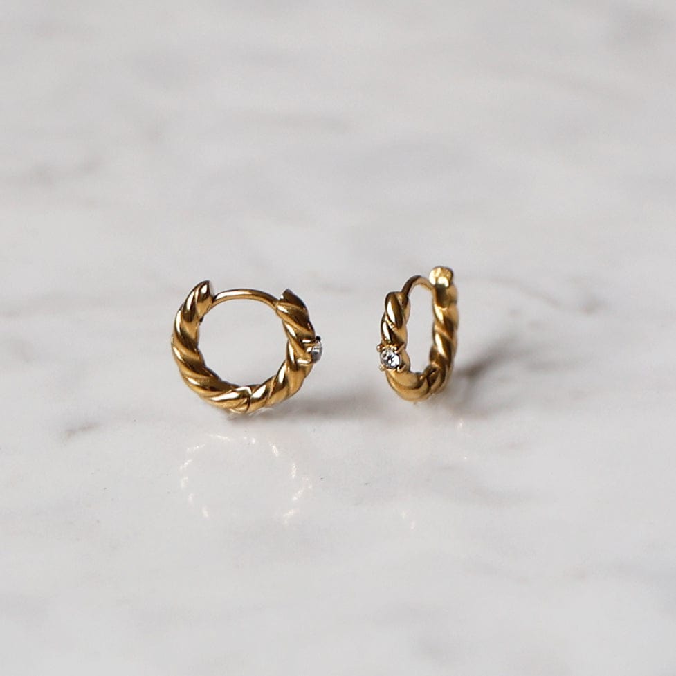 Urbanti Stainless Steel Haven Hoop Earrings