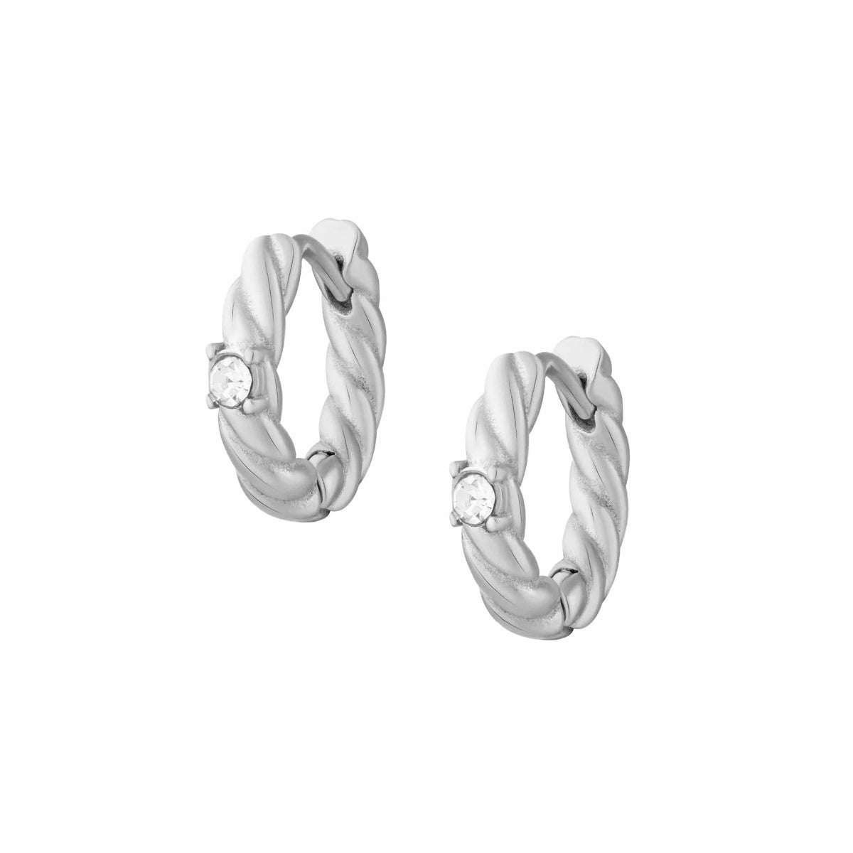 Urbanti Stainless Steel Haven Hoop Earrings