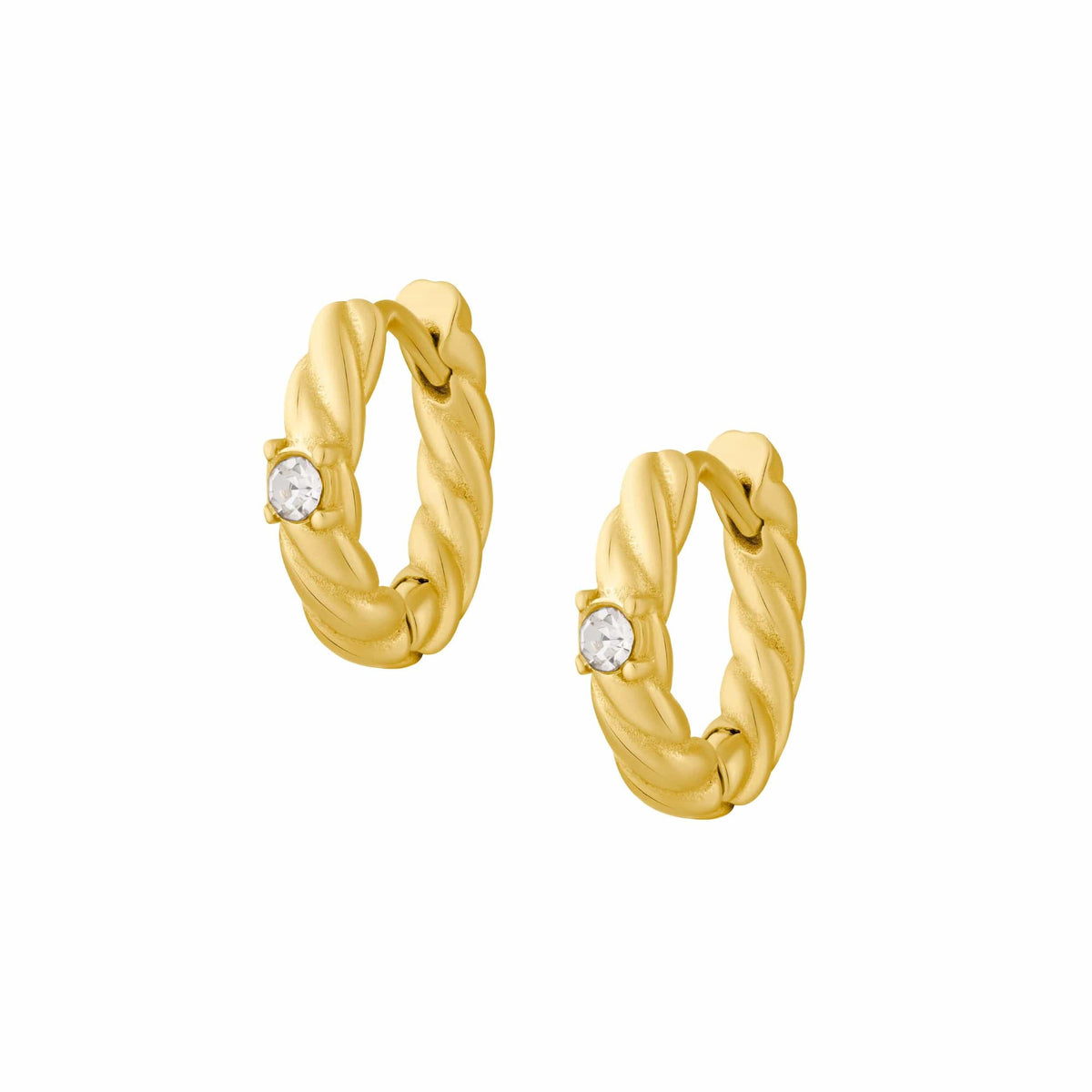 Urbanti Stainless Steel Haven Hoop Earrings