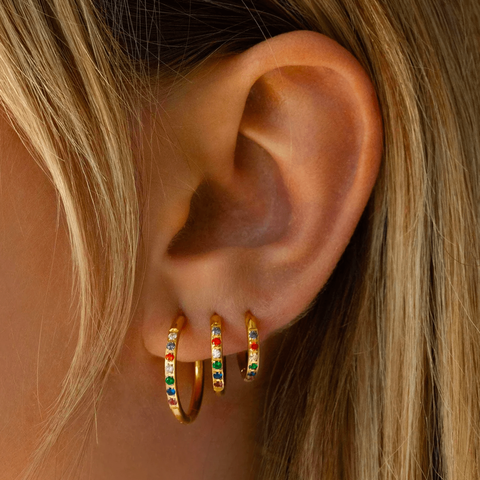 Urbanti Stainless Steel Hermione Hoop Earrings