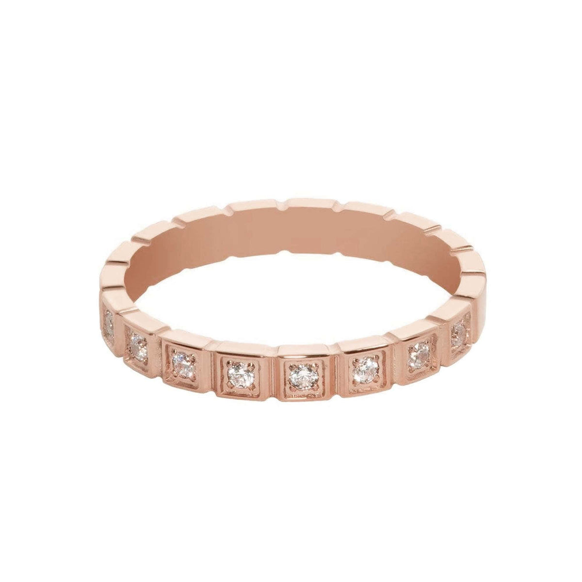 Urbanti Stainless Steel Himilaya Ring Rose Gold / US 5 / UK J / EUR 49 (x small)