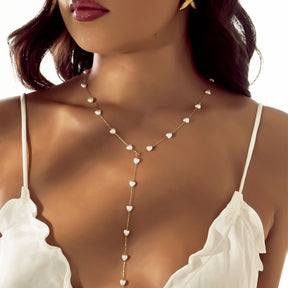 Urbanti Stainless Steel Holiday Romance Lariat Necklace