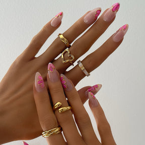 Urbanti Stainless Steel Ines Pearl Ring