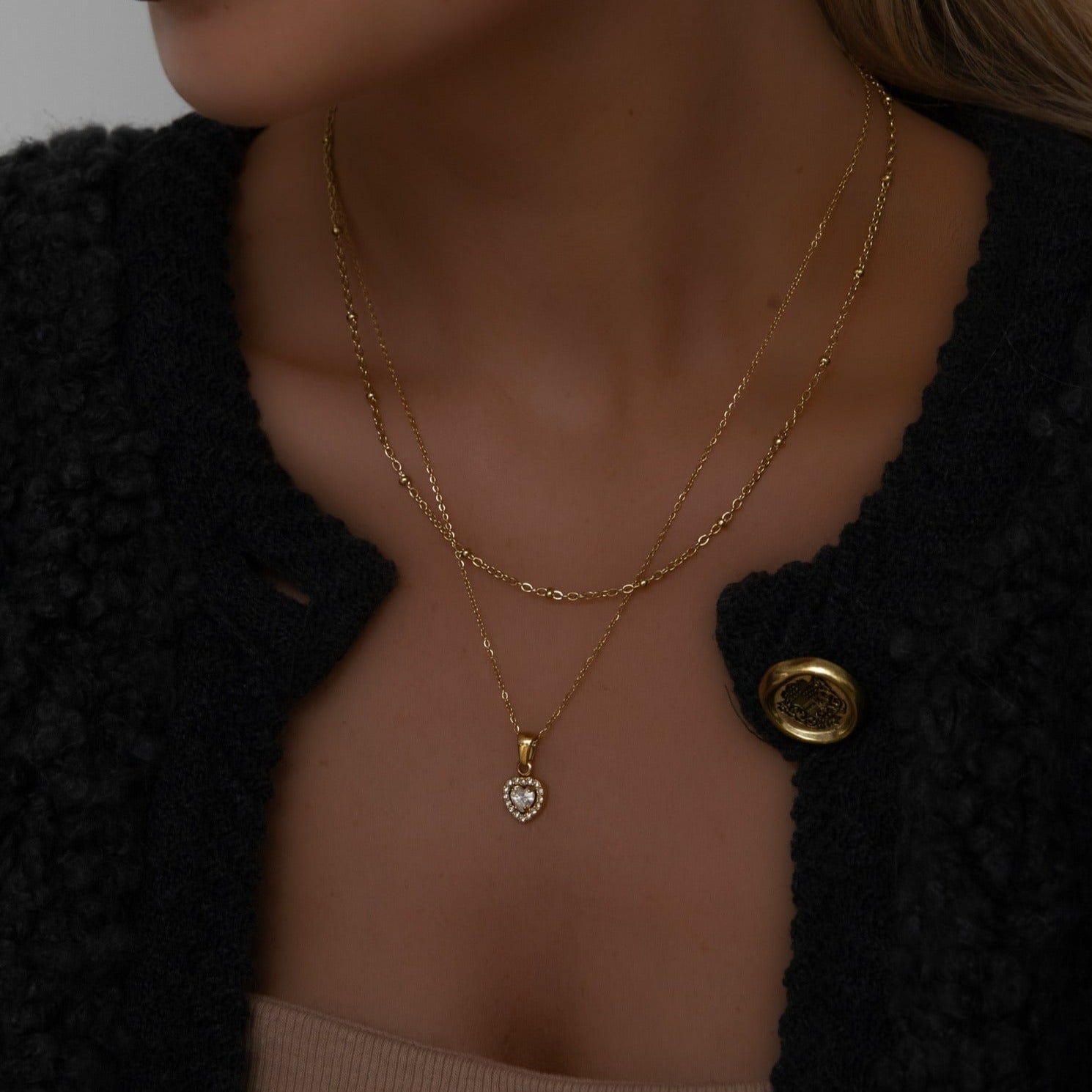 Urbanti Stainless Steel Infinity Heart Necklace